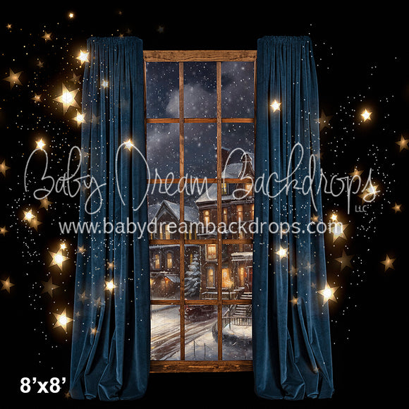 Starry Blue Christmas Window (VR)