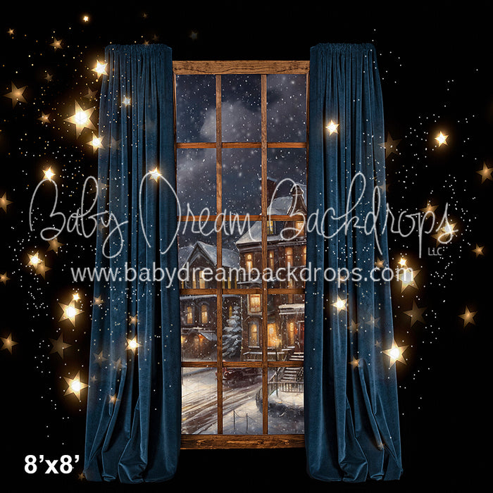 Starry Blue Christmas Window (VR)