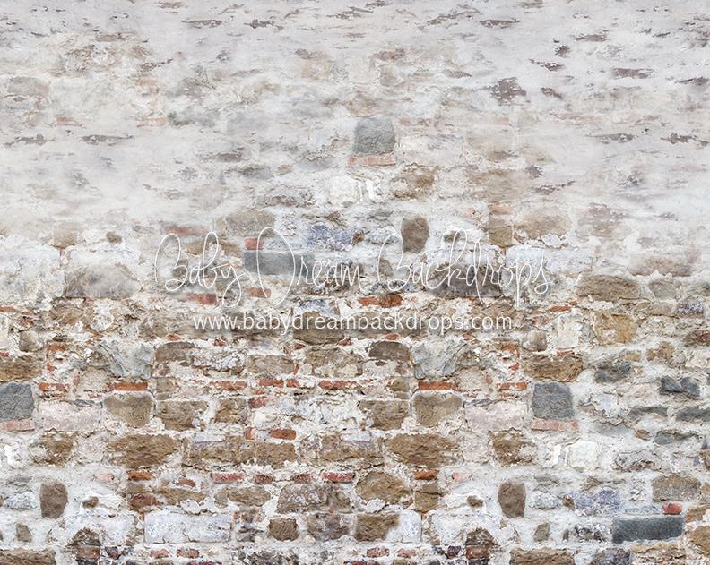 Stones Throw with Snow Floor Fabric Drop