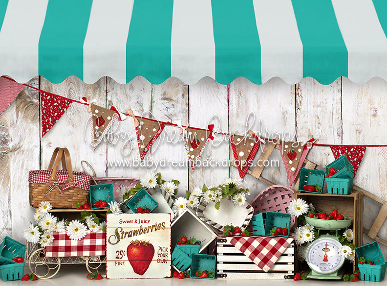 Strawberry Pickins - 60Hx80W - BS (Fleece)