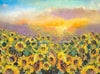 Sunflower Day - 6x8 - CC (Fleece)