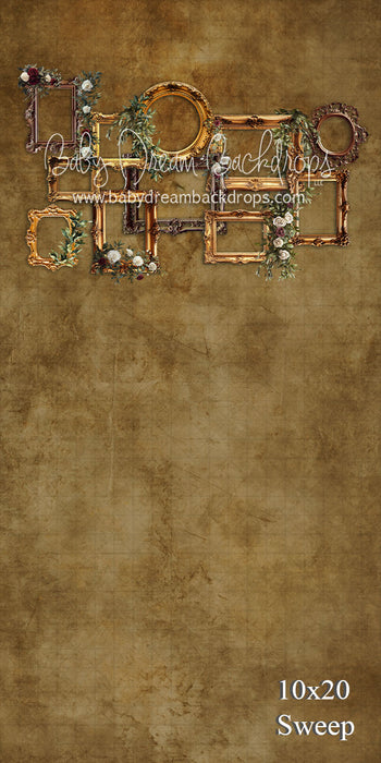 Sweep Brown Frame With Flowers (VR)