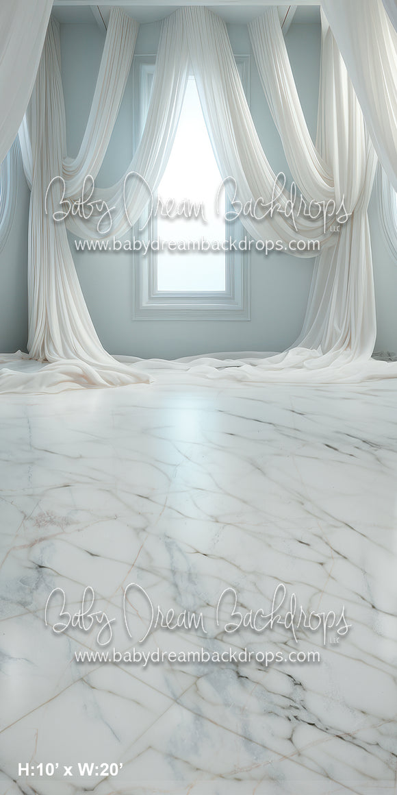 Sweep Light Blue Wall with Drapes (BD)
