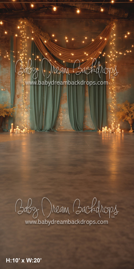 Sweep Sage Sheer Organza V1 Drape Collection (BD)