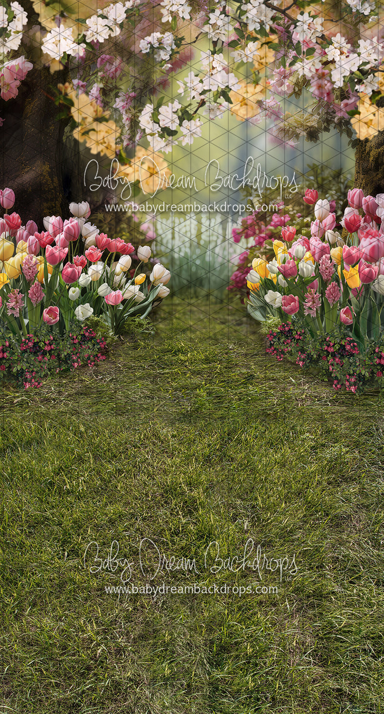Sweeps May Flowers Path (Grass) (JA) — Baby Dream Backdrops