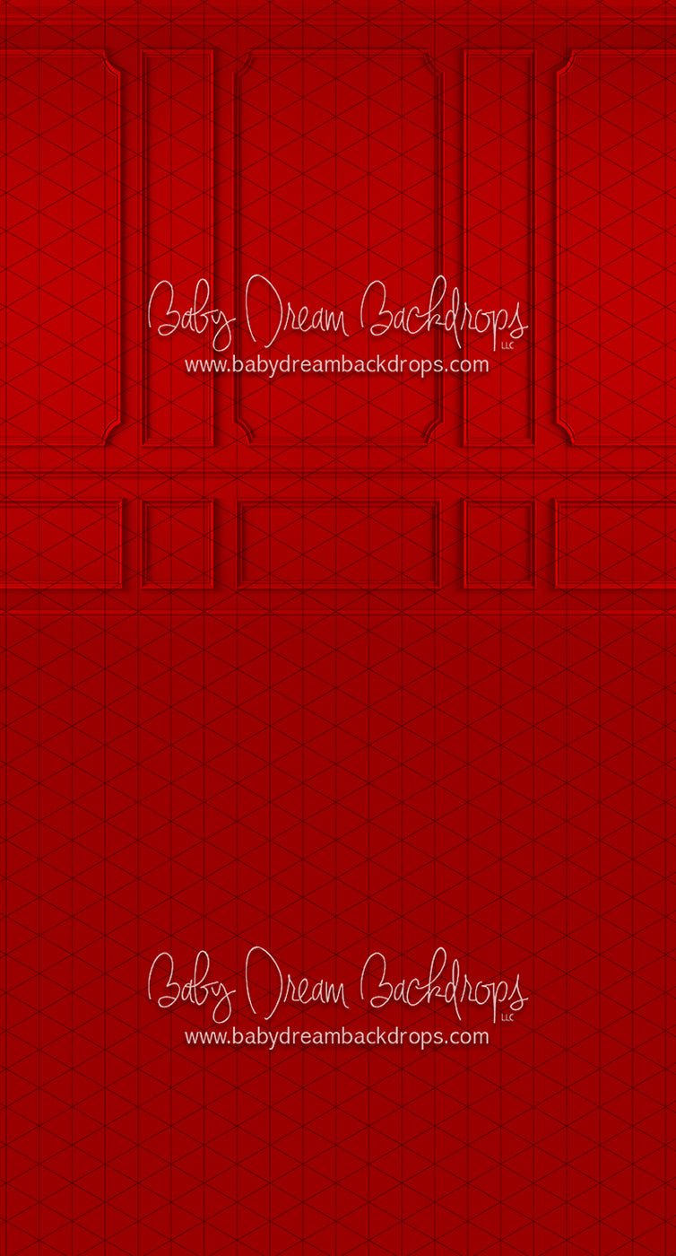 Sweeps Modest Home Wall Red (CC) — Baby Dream Backdrops