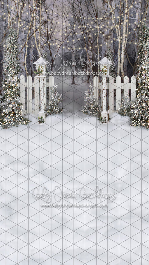 Sweeps Believe in Birch Fence Path Lights (JA)