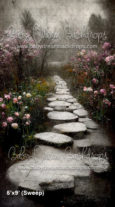 Sweeps Dreary Rainy Path