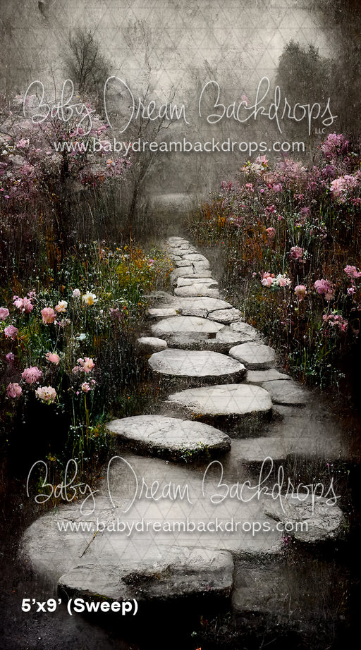 Sweeps Dreary Rainy Path