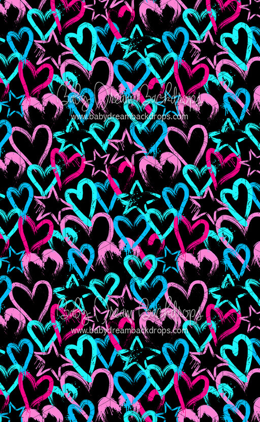 Sweeps Happy Hearts on Black (CC)