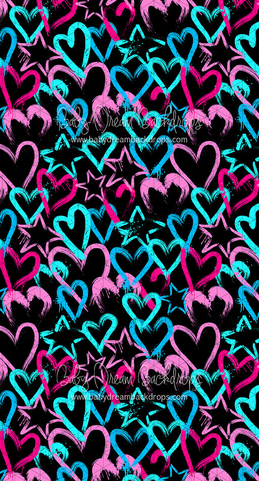 Sweeps Happy Hearts on Black (CC)