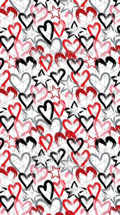 Sweeps Happy Hearts on White (CC)