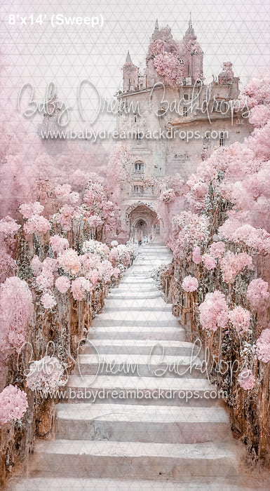 Sweeps Pale Pink Floral Castle