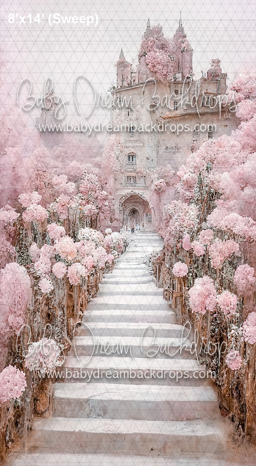 Sweeps Pale Pink Floral Castle