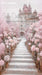 Sweeps Pale Pink Floral Castle