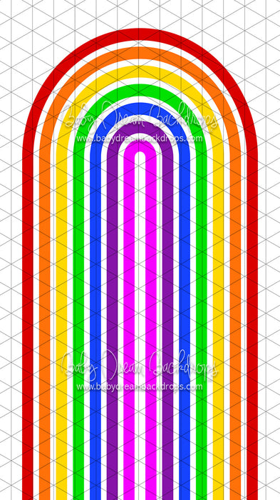 X Drop Sweeps rainbow bright cc