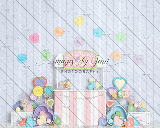 Sweethearts Treats Booth with Extra Hearts (JG)