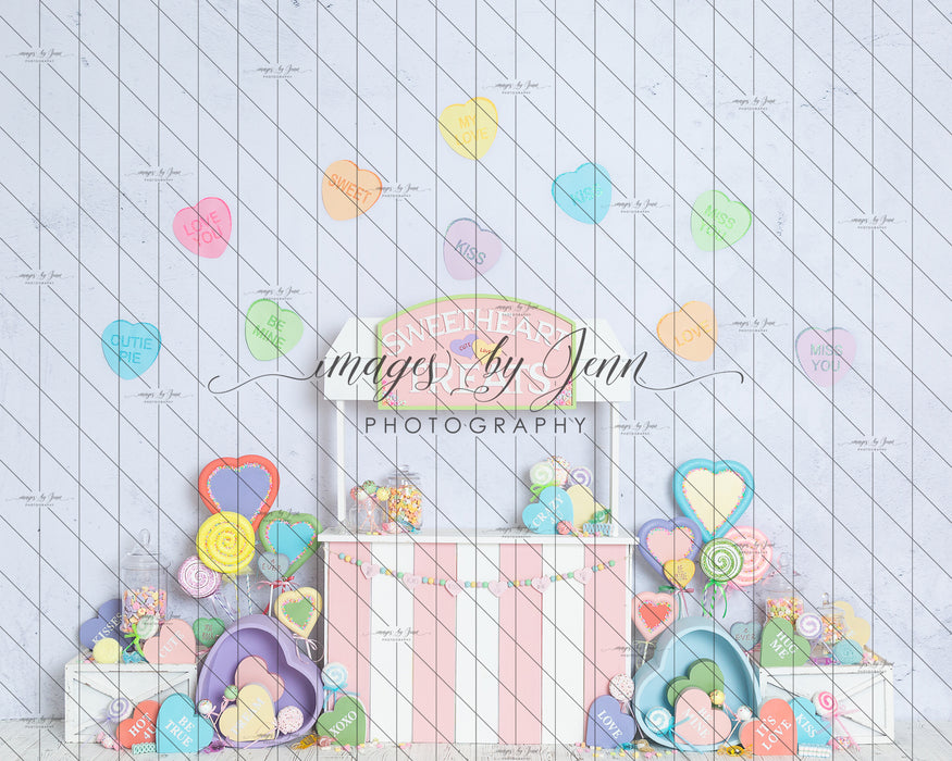 Sweethearts Treats Booth with Extra Hearts (JG)