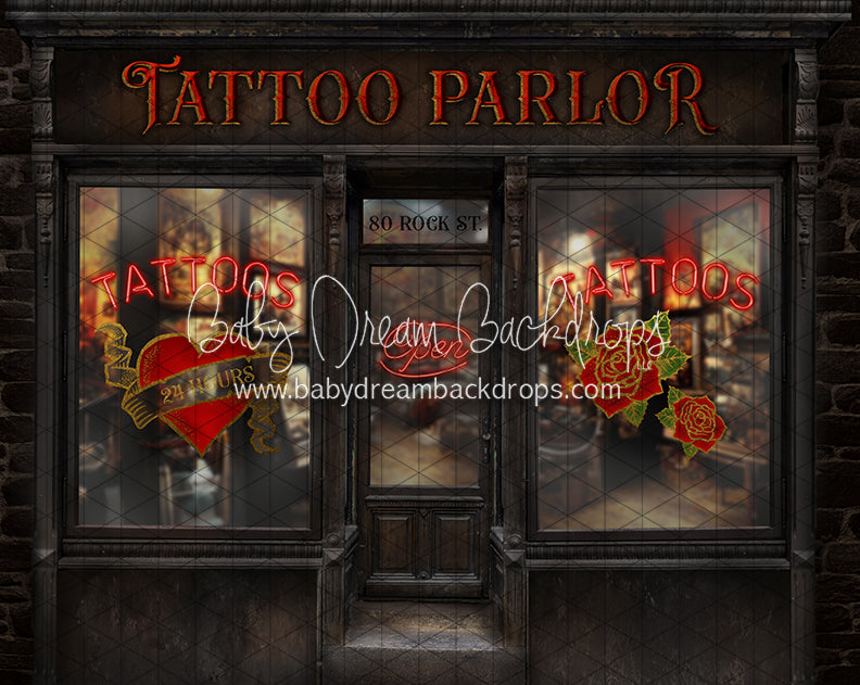 tattoo studio tarp Tattoo Parlor (JA) — Baby Dream Backdrops