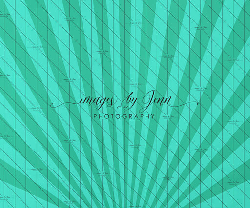 Teal Starburst Drop (JG)