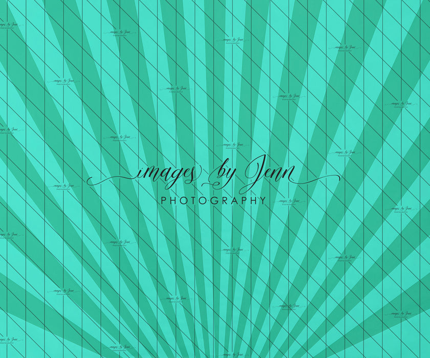 Teal Starburst Drop (JG)