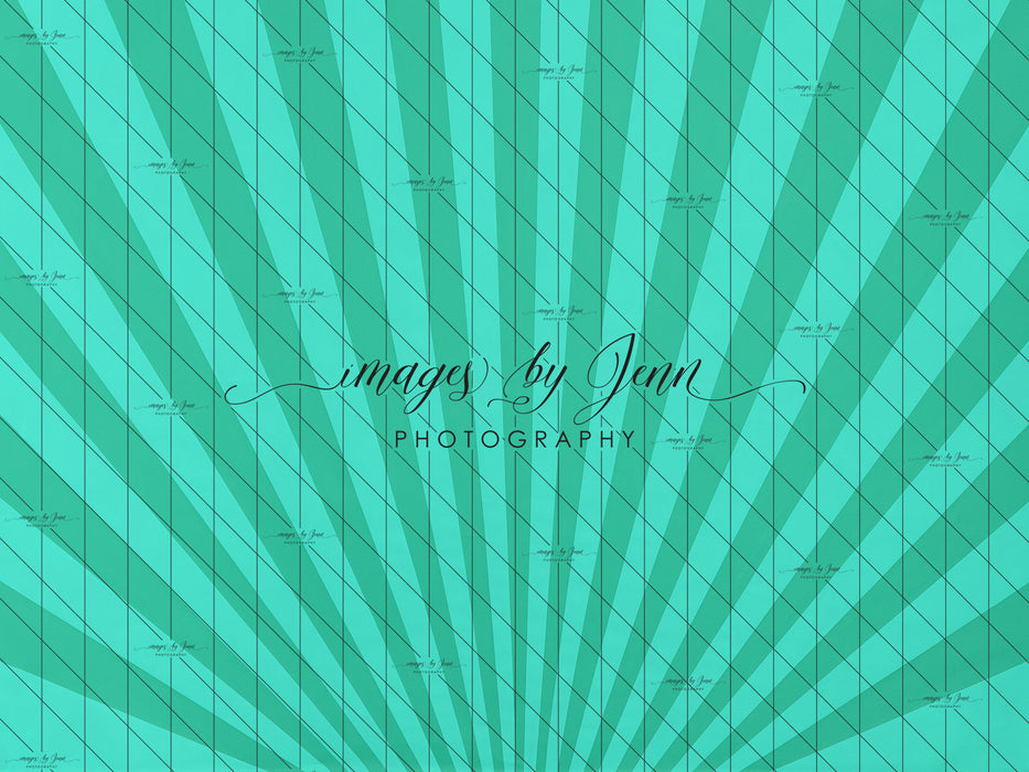 Teal Starburst Drop (JG)