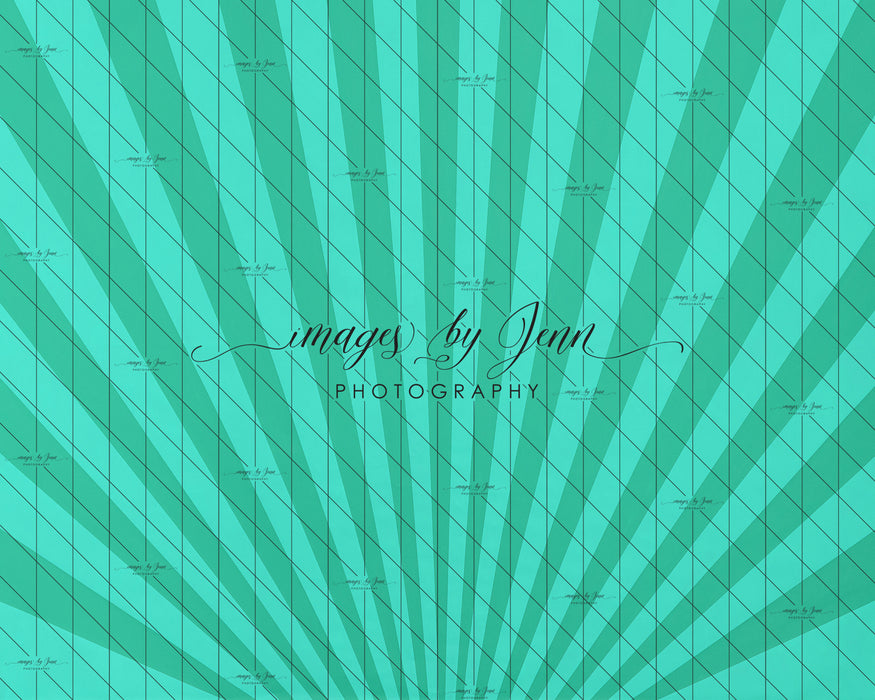 Teal Starburst Drop (JG)