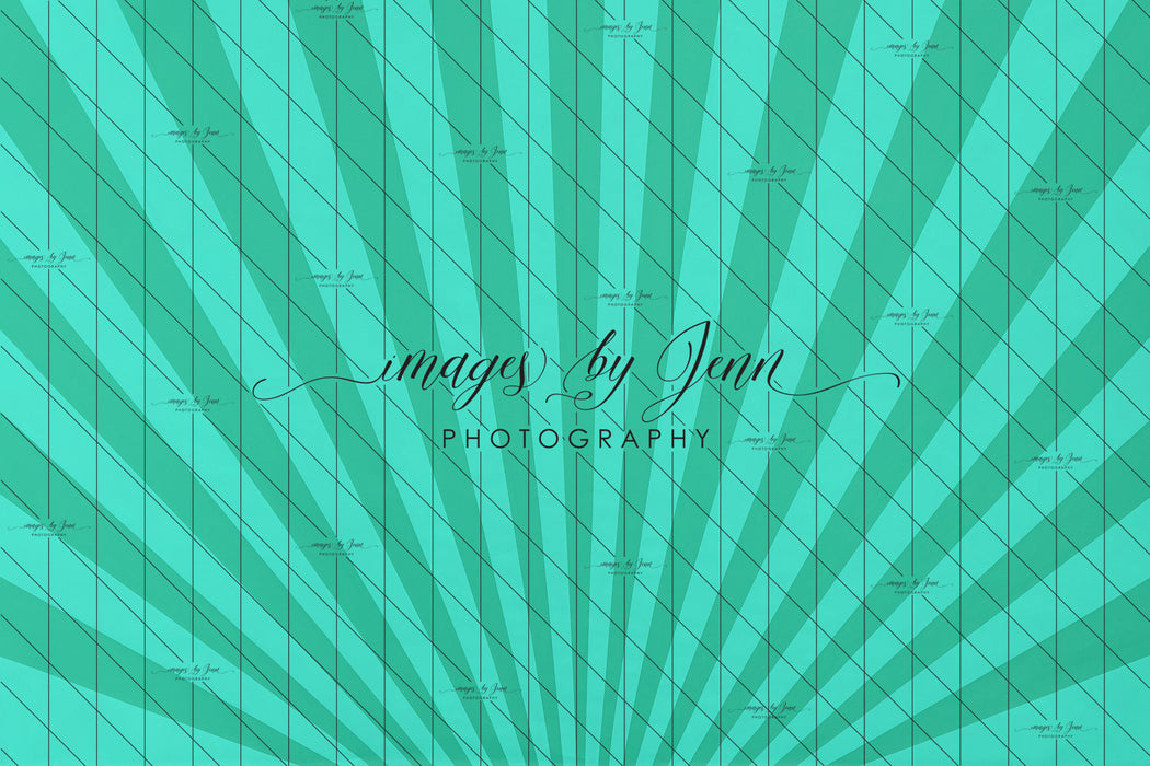 Teal Starburst Drop (JG)