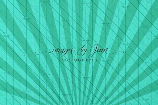 Teal Starburst Drop (JG)