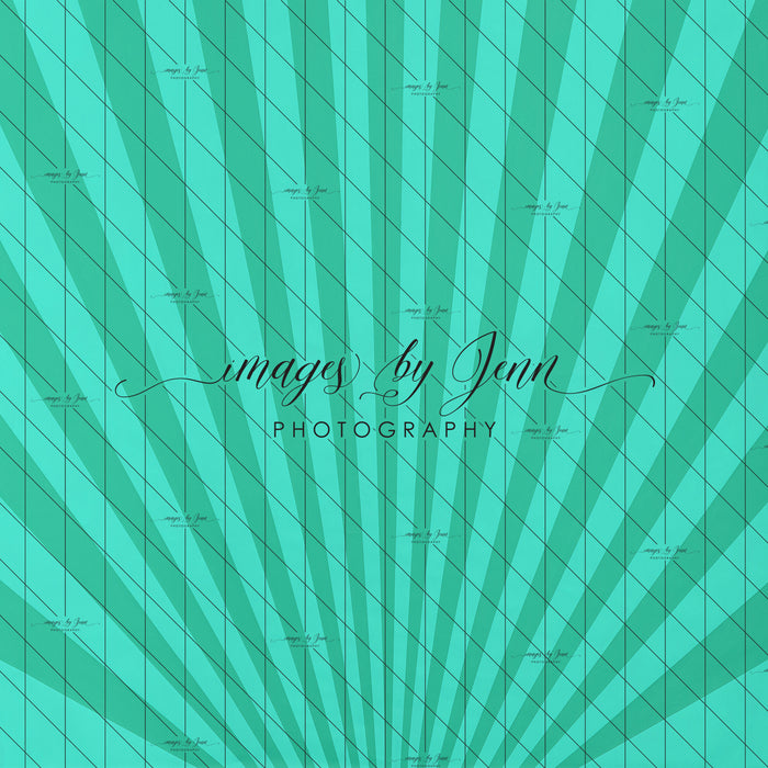 Teal Starburst Drop (JG)