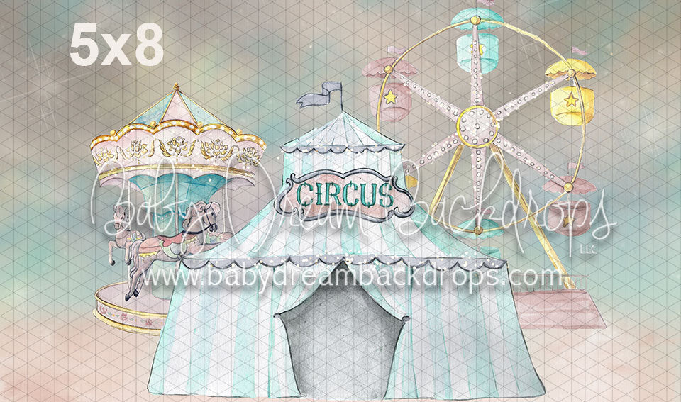 Teal Pastel Circus