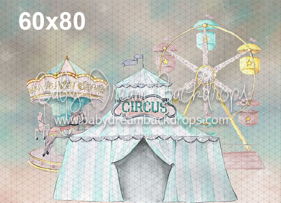 Teal Pastel Circus