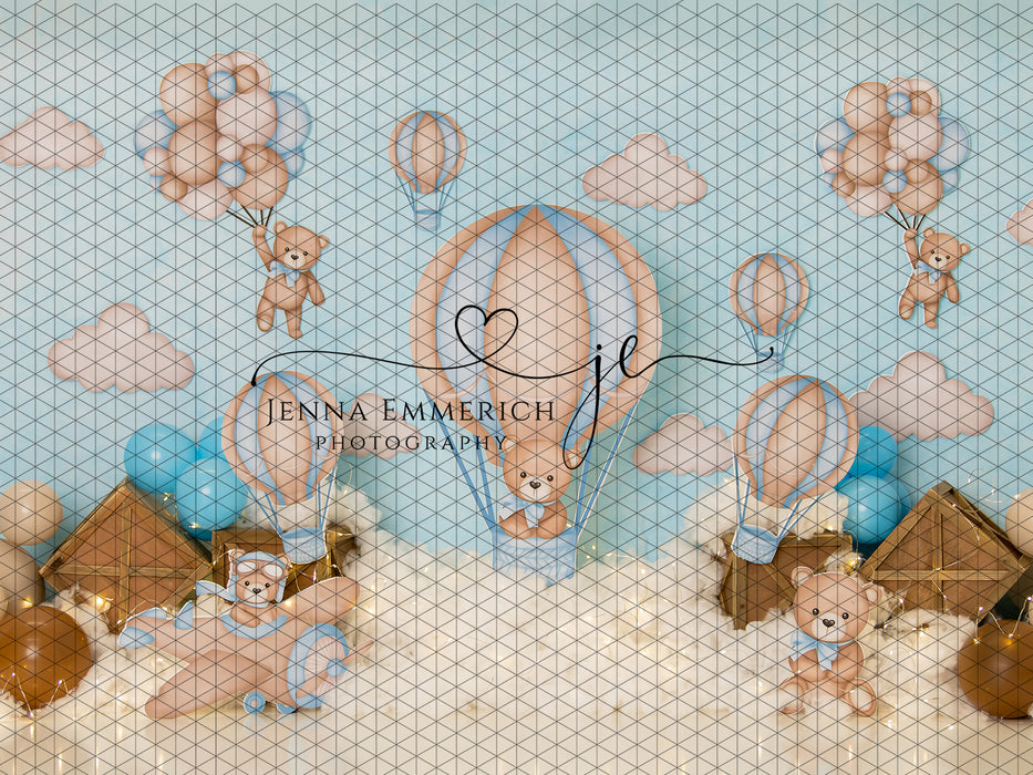 Teddy Bear and Hot Air Balloons (JE)