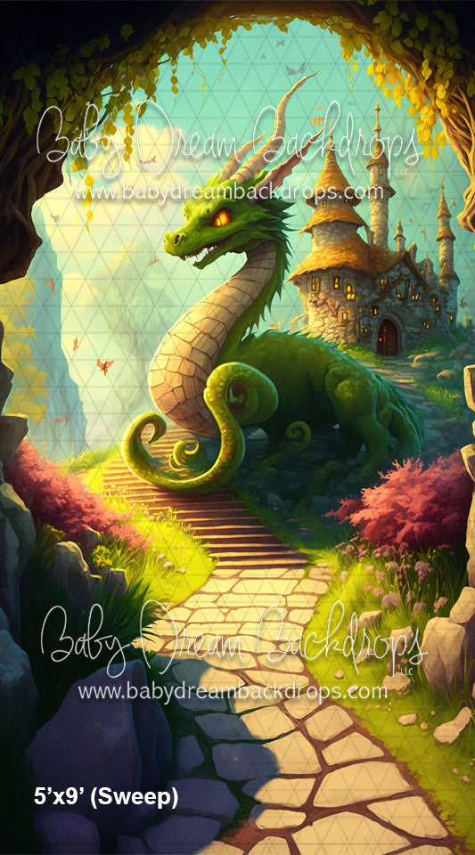 The Green Dragons Castle Sweep (MD) Baby Dream Backdrops