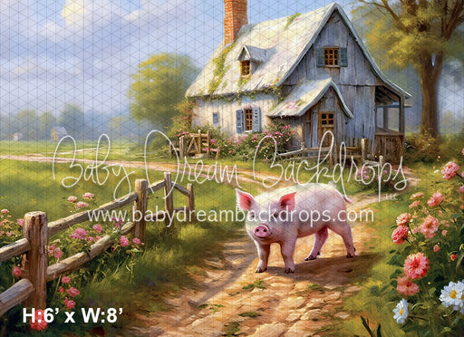 This little piggie road Fabric Floor (VR)