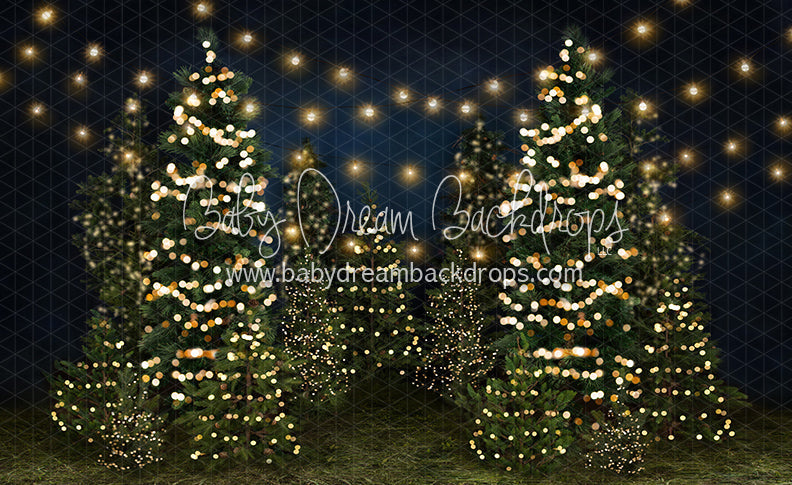 X Drop tree farm eve lights grass