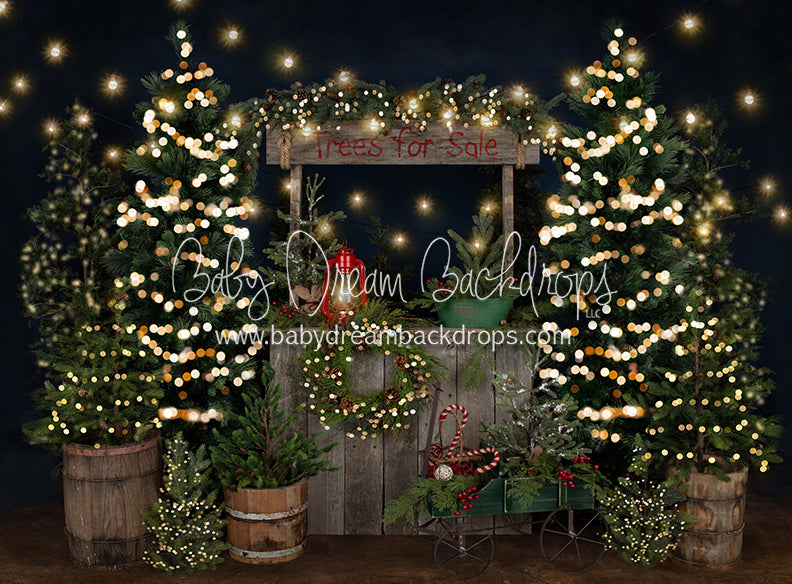 Tree Farm Eve Stand Lights (Gritty Bottom)