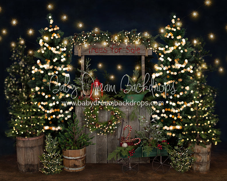 Tree Farm Eve Stand Lights (Gritty Bottom)