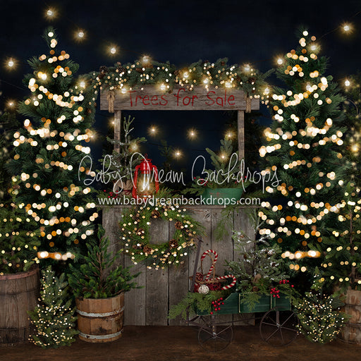 Tree Farm Eve Stand Lights (Gritty Bottom)