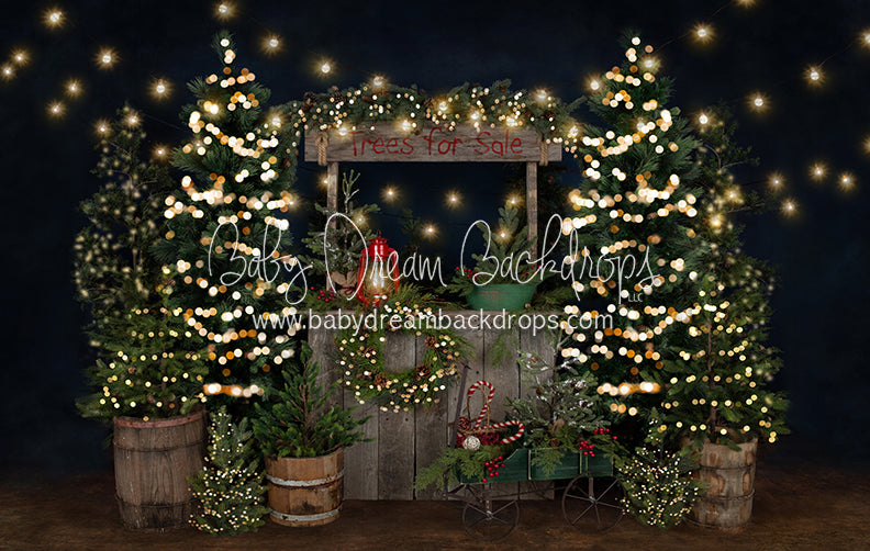 Tree Farm Eve Stand Lights (Gritty Bottom)