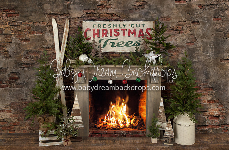 Tree Farm Lodge Mantel