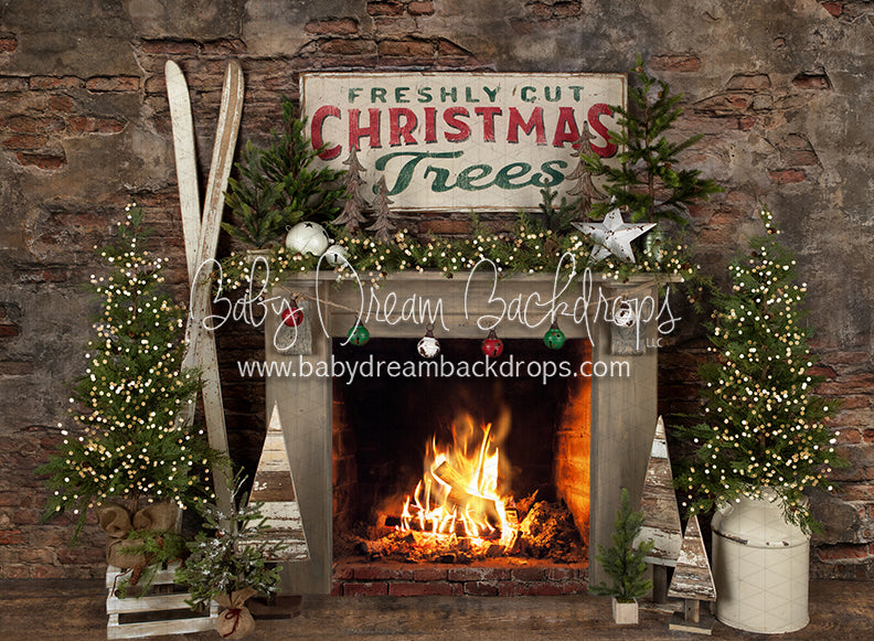 Tree Farm Lodge Mantel Lights (JA)