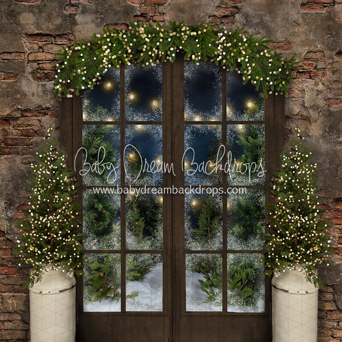 X Drop tree farm lodge view lights