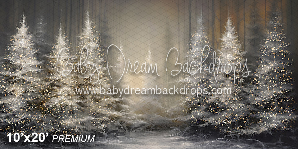 Trees with snow with Lights (VR)