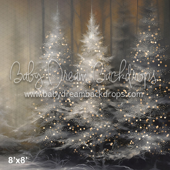 Trees with snow with Lights (VR)