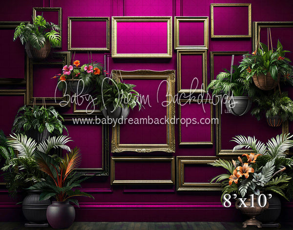 Tropical Plants MAGENTA Wall (VR)