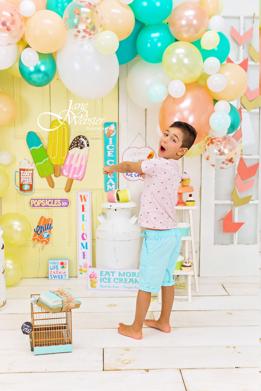 Tropical Ice Cream Shop Baby Dream Backdrops