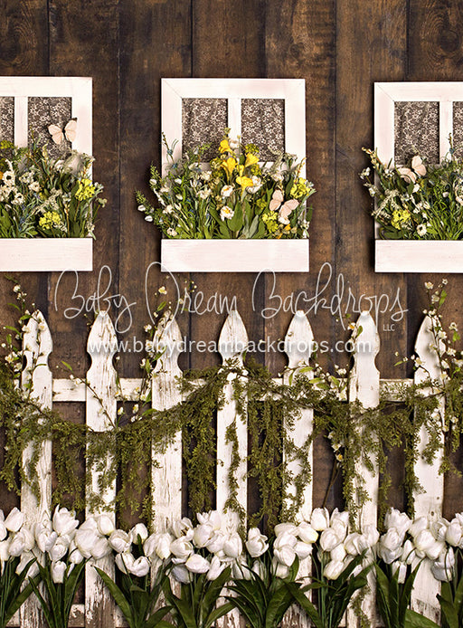 Tulip Fence with Windows - 80Hx60W - JA  