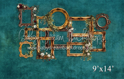 Turquoise Frame with Flowers (VR)