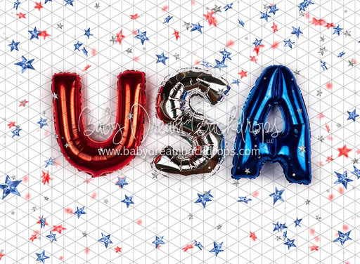 USA Balloon with Stars (JA)